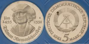 Gedenkmünzen Polierte Platte  5 Mark 1981. ... 