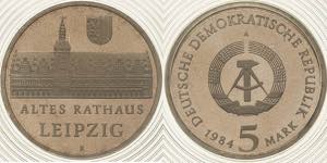 Gedenkmünzen Polierte Platte  5 Mark 1984. ... 