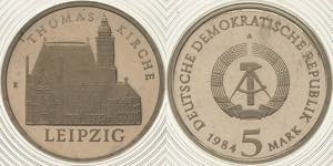 Gedenkmünzen Polierte Platte  5 Mark 1984. ... 
