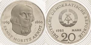 Gedenkmünzen Polierte Platte  20 Mark 1985. ... 