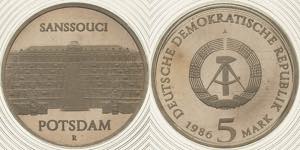 Gedenkmünzen Polierte Platte  5 Mark 1986. ... 