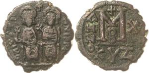  Justinus II. 565-578 40 Nummi 565/566, ... 