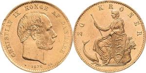 Dänemark Christian IX. 1863-1906 20 Kronen ... 