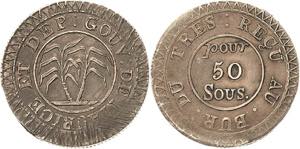 Mauritius George IV. 1820-1830 50 Sous o.J. ... 