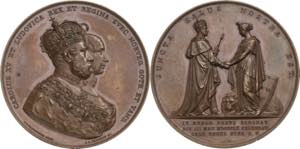 Schweden Karl XV. 1859-1872 Bronzemedaille ... 