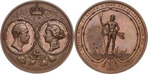 Schweden Oskar II. 1872-1907 Bronzemedaille ... 