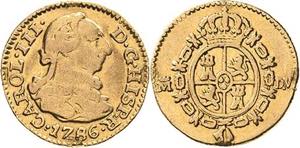 Spanien Karl III. 1759-1788 1/2 Escudo 1786, ... 