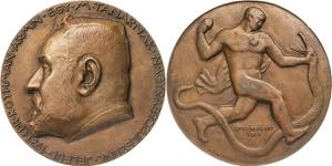 Ungarn Medaillen Bronzegußmedaille 1921 ... 
