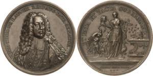 Augsburg  Bronzemedaille 1735 (Dassier) Auf ... 