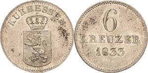 Hessen-Kassel Wilhelm II. 1821-1847 6 ... 