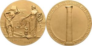 Leipzig  Vergoldete Bronzemedaille 1913 (B. ... 