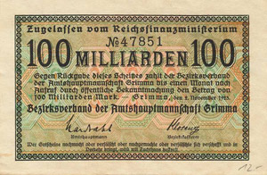 Sachsen Grimma Dabei u.a: Ausgaben 1917 (7x) ... 