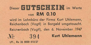 Sachsen Reichenbach (Vogtl.) 0,01 und 0,10 ... 