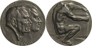 Drittes Reich  Bronzegußmedaille 1934 ... 