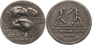Erster Weltkrieg  Eisengußmedaille 1915 (A. ... 