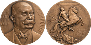 Luft- und Raumfahrt  Bronzemedaille 1908 ... 