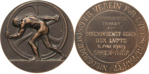 Luft- und Raumfahrt  Bronzemedaille 1909 (R. ... 