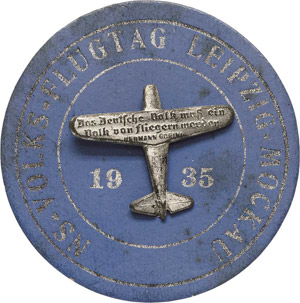 Luft- und Raumfahrt  Pappabzeichen. 1935. ... 