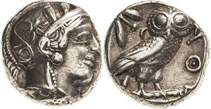 Attika Athen  Tetradrachme 479/393 v. Chr. ... 