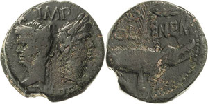 Kaiserzeit Augustus 27-14 v. Chr Bronze, ... 