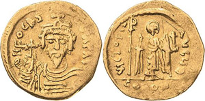  Phocas 602-610 Solidus 603, Konstantinopel ... 