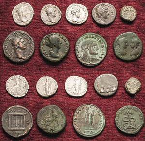 Römische Münzen Lot-8 Stück Claudius - ... 