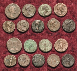 Römische Münzen Lot-9 Stück Antoninus ... 