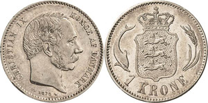 Dänemark Christian IX. 1863-1906 1 Krone ... 