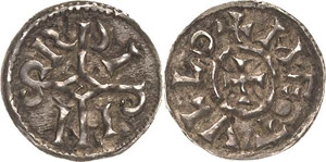 Frankreich Pippin II. 839-865 Obol, Melle ... 
