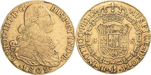 Kolumbien Carl IV. 1788-1808 8 Escudos 1802, ... 