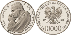 Polen Volksrepublik 1945-1990 10000 Zlotych ... 