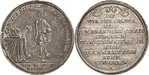 Schweden Karl XII. 1697-1718 Silberabschlag ... 