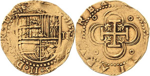 Spanien Philipp II. 1556-1598 2 Escudos o.J. ... 