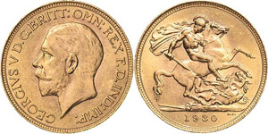 Südafrika Georg V. 1910-1936 Sovereign ... 