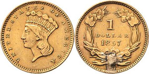 Vereinigte Staaten von Amerika  Dollar 1857. ... 