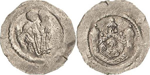 Böhmen Wladislaus II. 1140-1174 Denar Zwei ... 