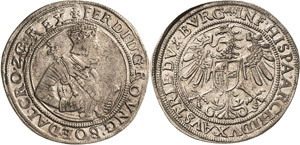 Habsburg Ferdinand I. 1521-1564 1/2 Taler ... 