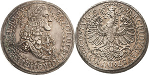 Habsburg Leopold I. 1657-1705 Doppeltaler ... 