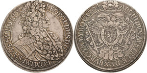 Habsburg Leopold I. 1657-1705 Taler 1704, ... 