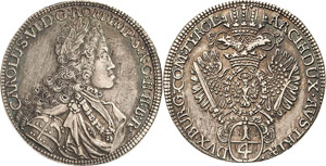 Habsburg Karl VI. 1711-1740 1/4 Taler o.J. ... 