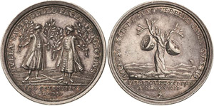 Habsburg Karl VI. 1711-1740 Silbermedaille ... 