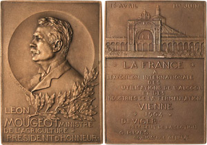 Medaillen, Städte Wien Bronzeplakette 1904 ... 