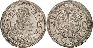 Bayern Maximilian II. Emanuel 1679-1726 15 ... 