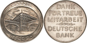 Berlin  Silbermedaille o.J. Deutsche Bank - ... 