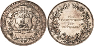 Medaillen  Silbermedaille 1889 (E. Weigand) ... 