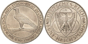 Gedenkausgaben  5 Reichsmark 1930 A ... 