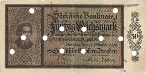 Deutsche Länderbanken ab  1871 Sachsen 50 ... 