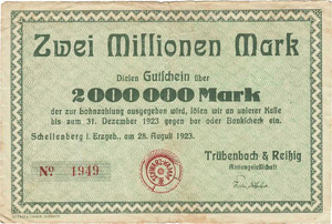 Städte und Gemeinden nach 1914 Schellenberg ... 
