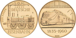 Eisenbahnen  Goldmedaille 1960 (K. Roth) 125 ... 