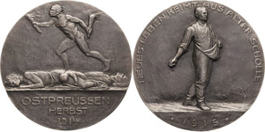 Erster Weltkrieg  Eisengußmedaille 1914 ... 